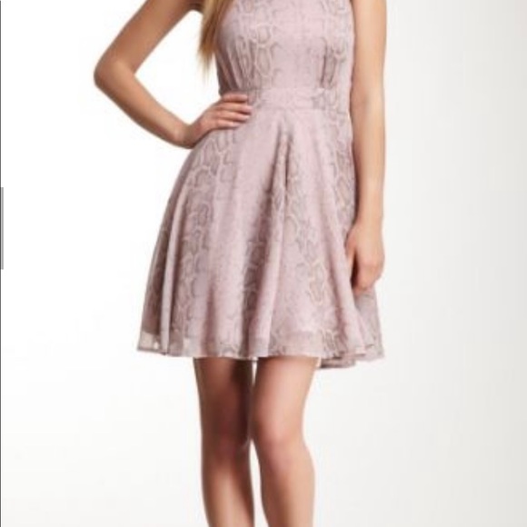 French Connection Pastel Python Snake Holiday Cocktail party print dress - Picture 5 of 6